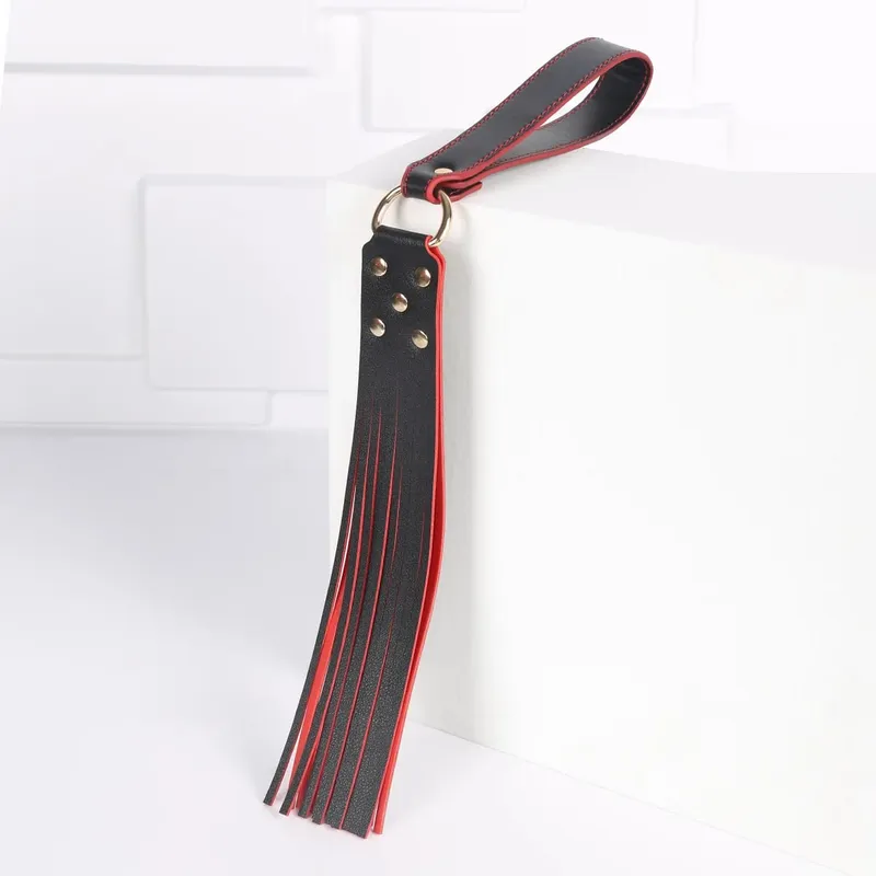 Slave Roleplay Set Leather Handcuffs Ankle Cuffs Ball Gag Mask Whip Collar Leash Sex Toys for Women Couples BDSM Bondage Kit