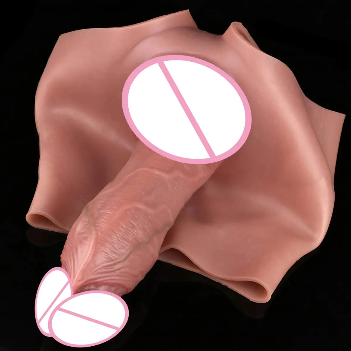 Premium Lifelike Hollow Penis Sleeve Pants Male Enhancement Thickening Extender with High Waist Panties Strap Adult Sex Toy