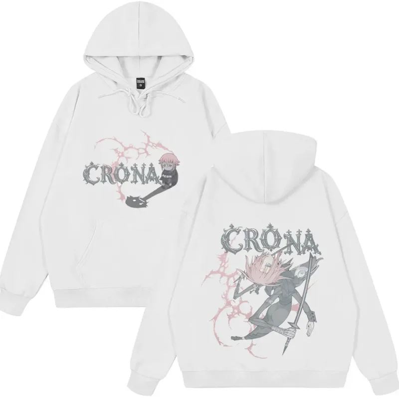 Japanese Anime Soul Eater Crona Funny Hoodies Men's Women Clothing Fashion Oversized Streetwear Casual Long Sleeve Fleece Wears