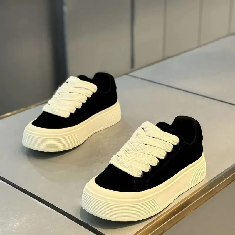 Men Casual Sports Shoes Spring Autumn Comfortable Anti Slip Outdoor Running Shoe Fashion Lace Up Platform Retro Vulcanized Shoes