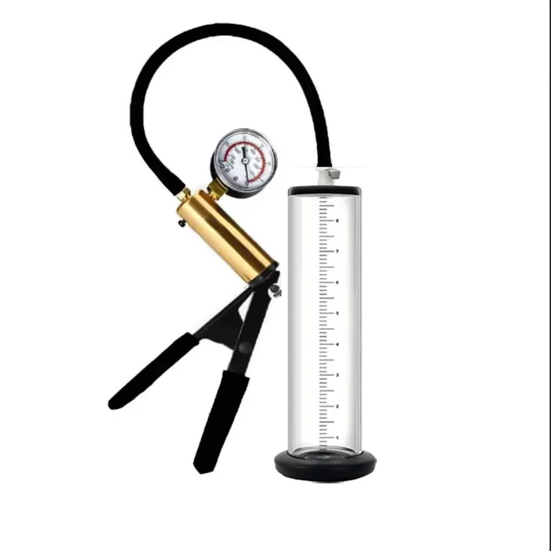 2026 New Upgrade Penis Pump Sex Toys - Pumps & Enlargers Manual Dick Pump With Metal Handle And Pressure Dial Cock Pump