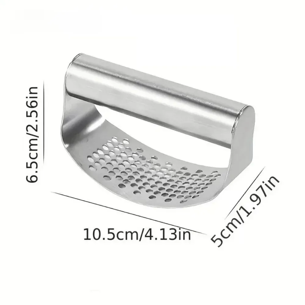 Manual Stainless Steel Garlic Mincer Garlic Crusher Press Para sa Fruit Vegetable Kitchen Gadget Manual Food Processors