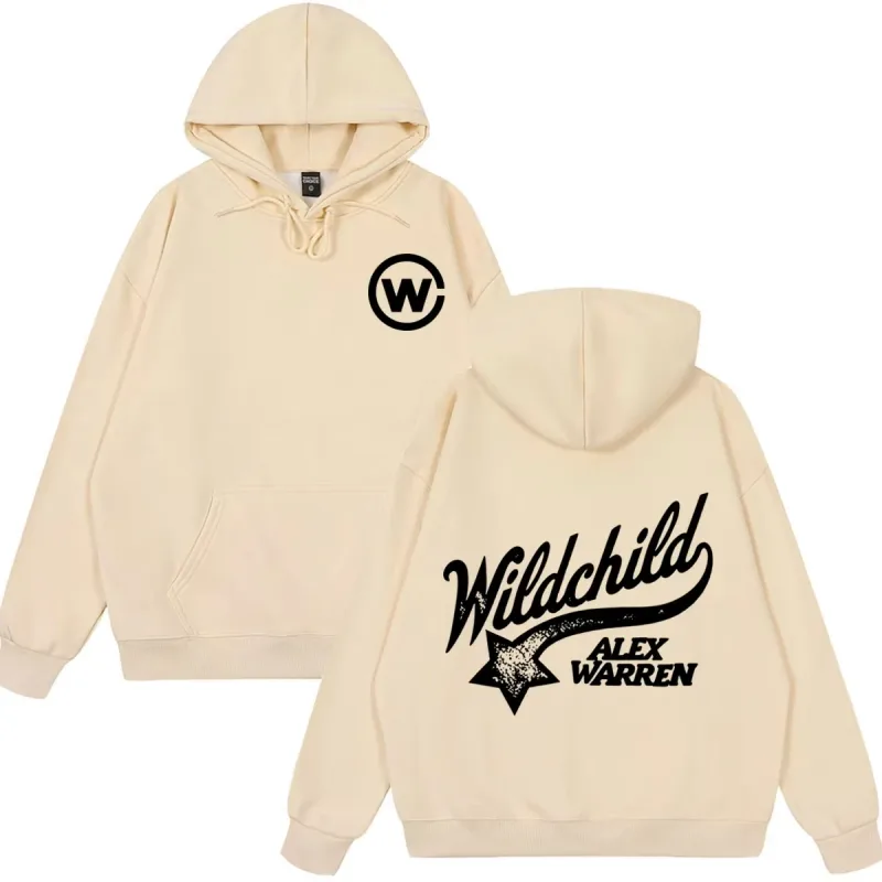 Alex Warren Album Wild Child Tour 2026 Merch Hoodie Men Women Fashion Vintage Sweatshirts Long Sleeves Loose Oversized Pullover