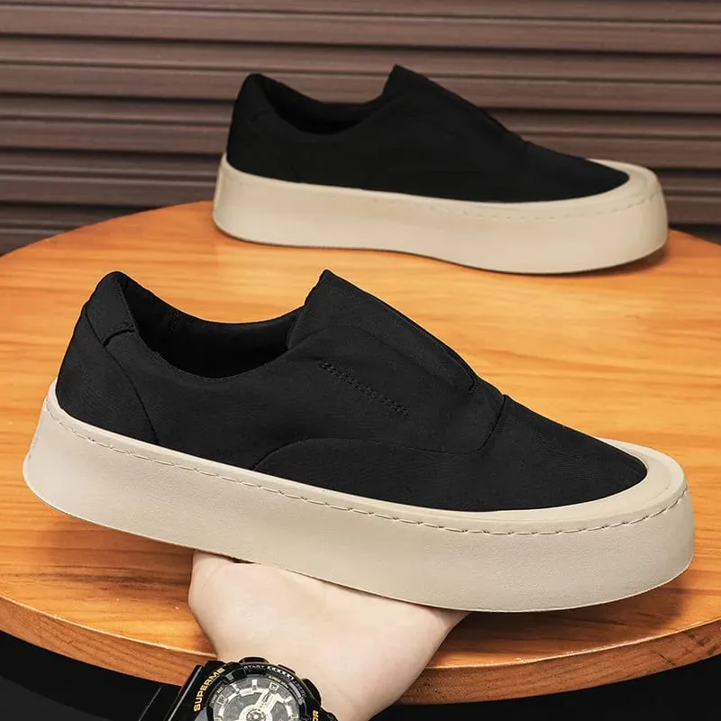2026 Men's Canvas Casual Loafers Breathable Daily Sneakers Lightweight Comfortable Flat Footwear Free Shipping