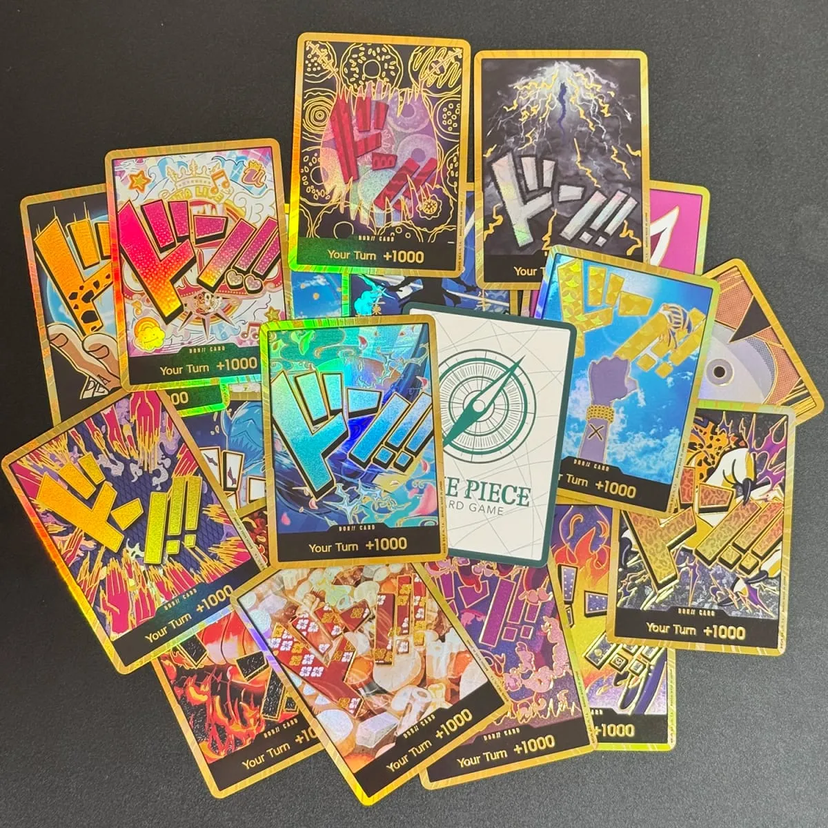 10PCS DON OPCG English TCG Gold DON!!! Collection Cards Zoro Ace Doflamingo Rebecca FOIL NM Refraction Flash Cards ToyGifts OPCG