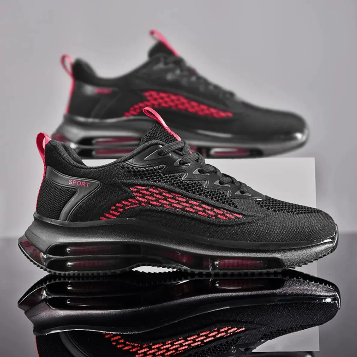 Men Basketball Shoes Platform Sneakers Casual Walking Sports Shoes Leather Trainer Athletic Footwear