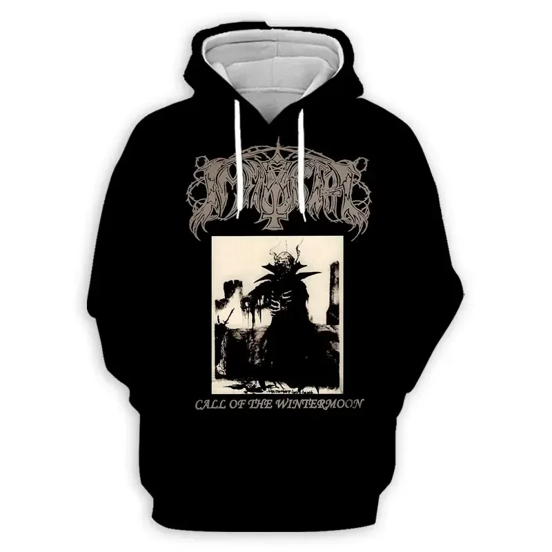 Black Metal Rock Immortal 3D Print Hoodies Men Women Fashion Casual Sweatshirts Oversized Hoodie Pullovers Tracksuit Clothing