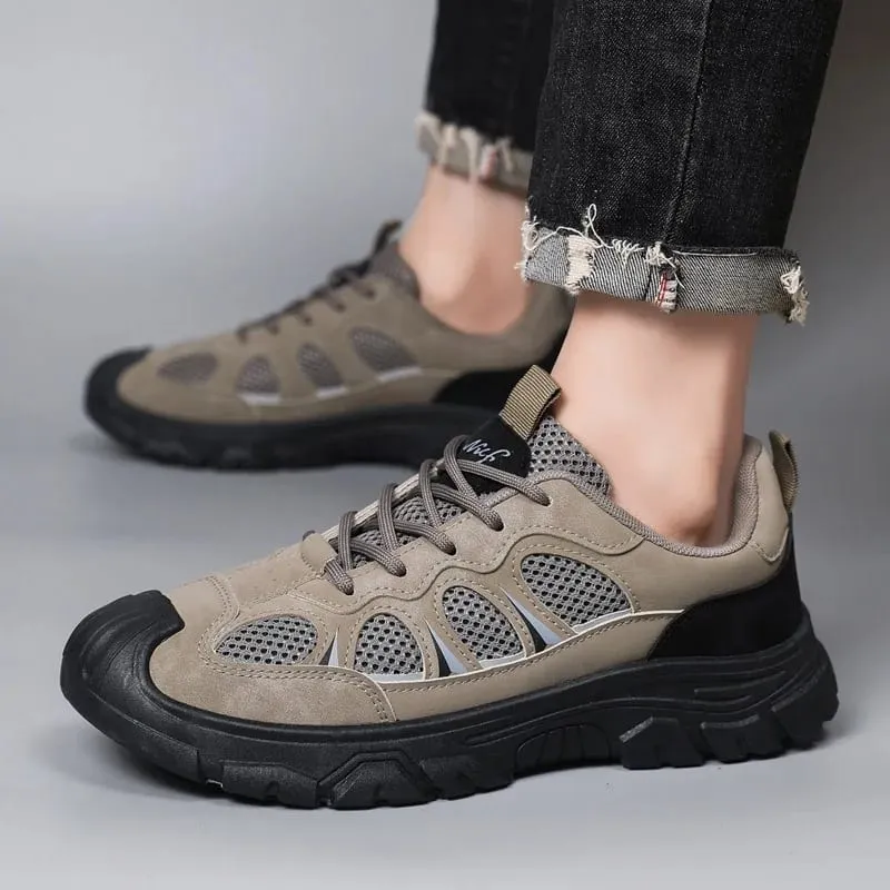 2026 panlalaking kaswal na sapatos na pang-sports na makapal na soled mesh na breathable na sapatos na pang-hiking sa labas ng sapatos na pantakbo