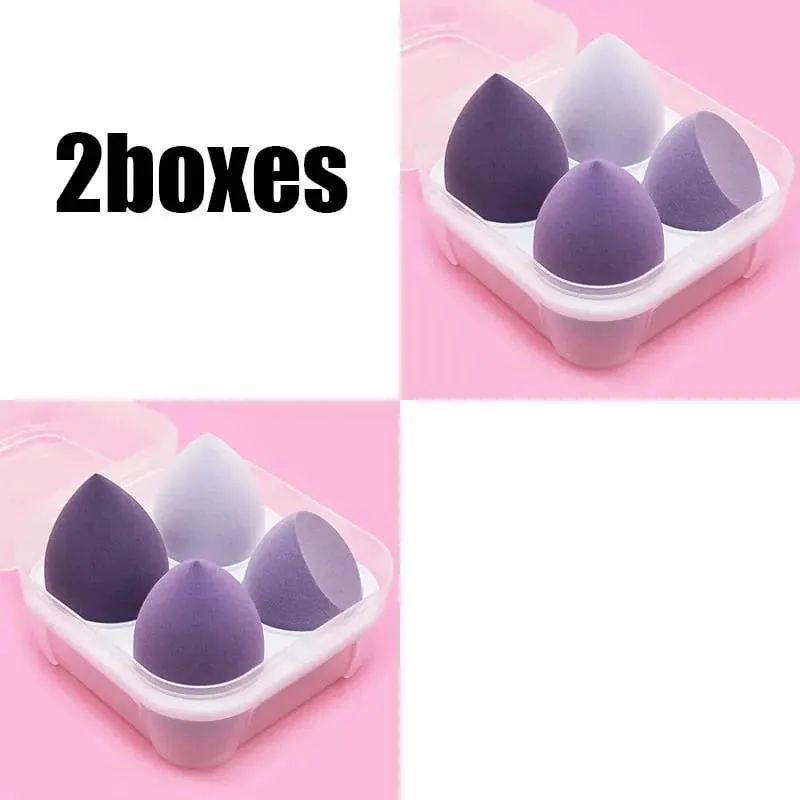 4/8/16pcs Cosmetic Puff Set Beauty Egg Wet And Dry Dual-Use Egg Makeup Foundation Sponge Air Cushion Puff Soft Makeup Tools