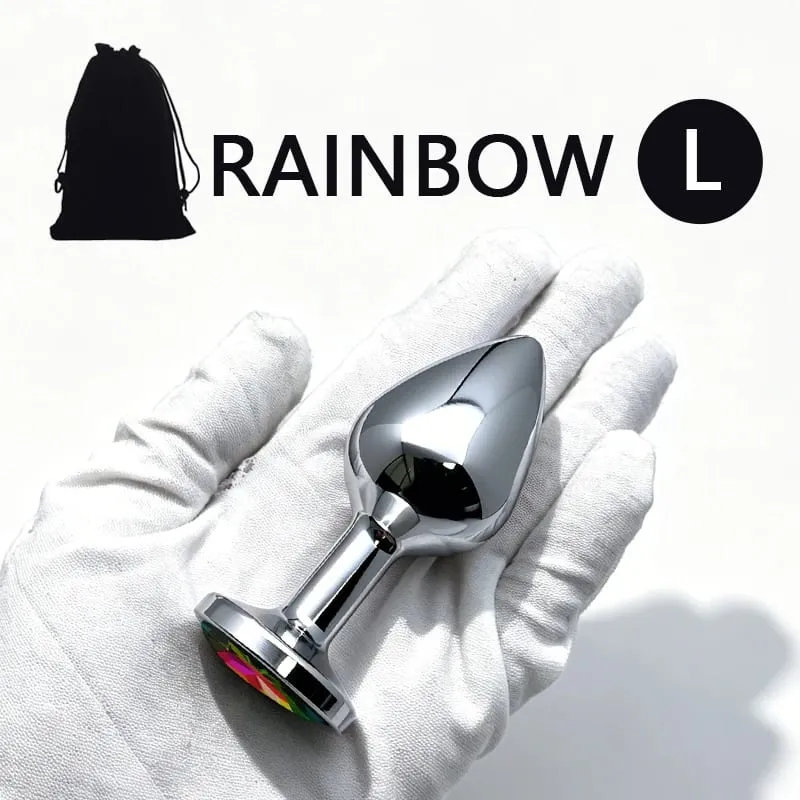 XS/S/M/L/XL Metal Anal Plug Butt Plug Sex Toy Butt Toy for Women Men Couples Adult Game Masturbator Anal Diamond Sex Toys