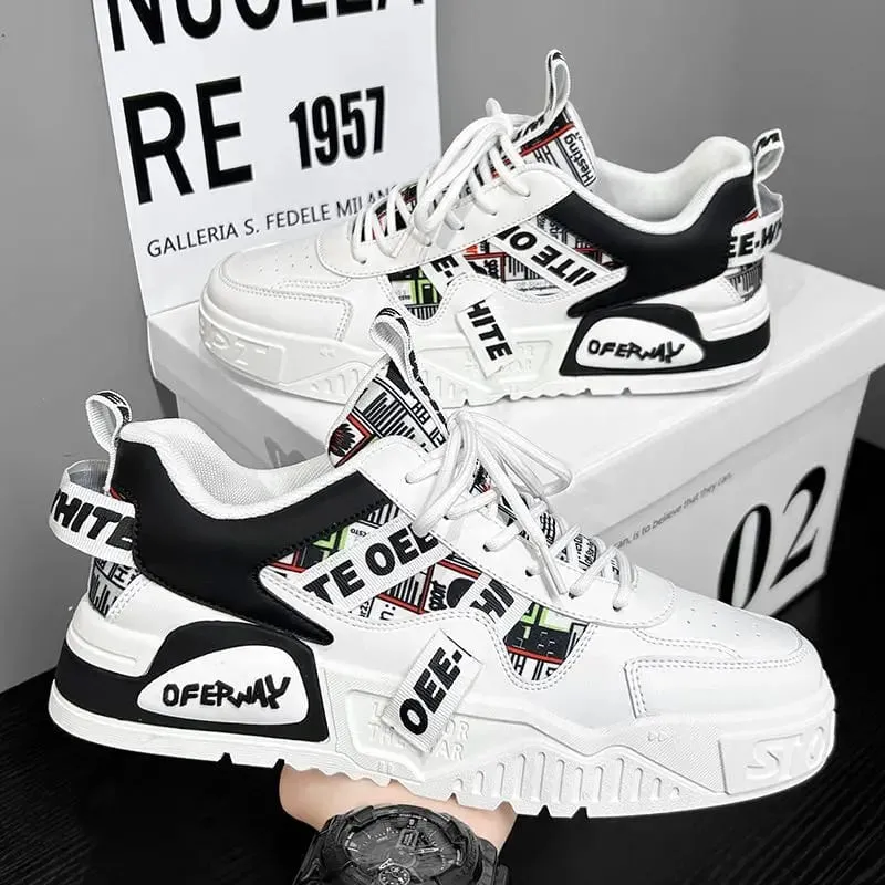 2026 Casual Sneakers New Fashion Leather Sneakers New Skateboard Mens Shoes Outdoor Running Sports Shoes Hiking Tennis Platform