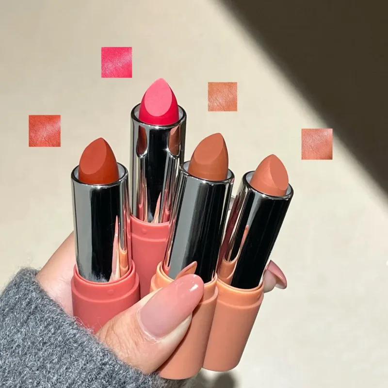 Batom Herorange Sheer Matte Textura macia, não seca, longa duração, à prova de transferência, tons naturais para todos os tons de pele