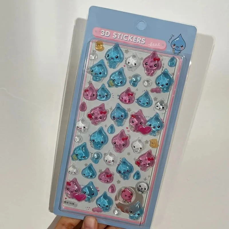 3D Stickers Cartoon Sticker Accessories Cute Stickers Seal 3d Phone Stickers Notebook DIY Stickers ボンボン ドロップシール