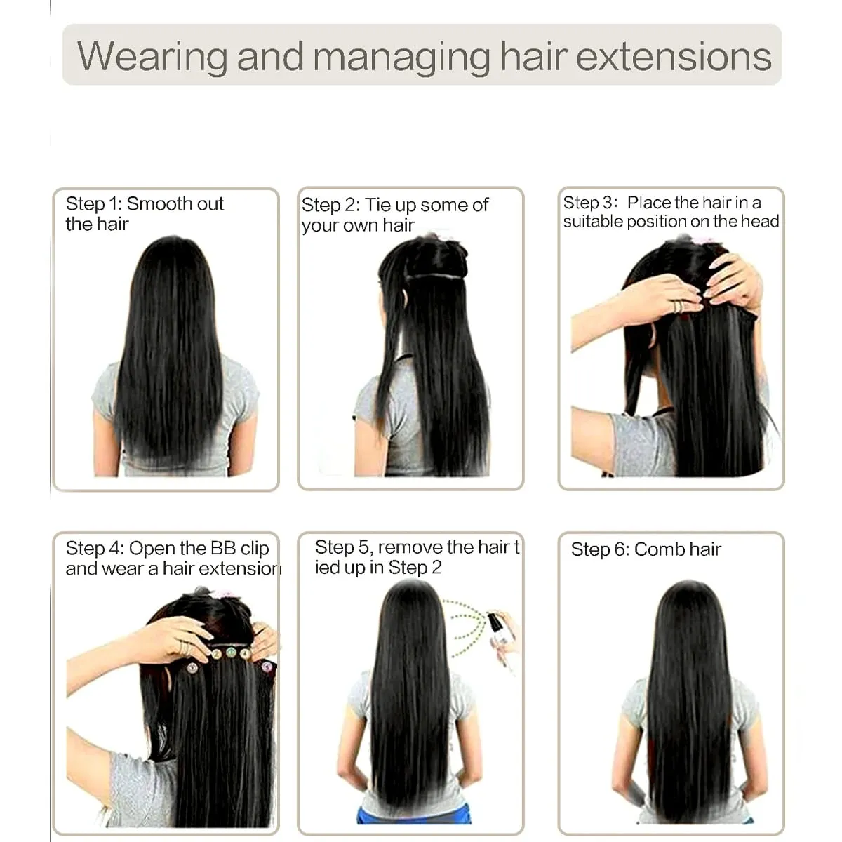Synthetic 20-40 Inch Extra Long Straight Hair Extension 5 Clips Black Blonde Brown Red High Temperature Fake Hairpiece