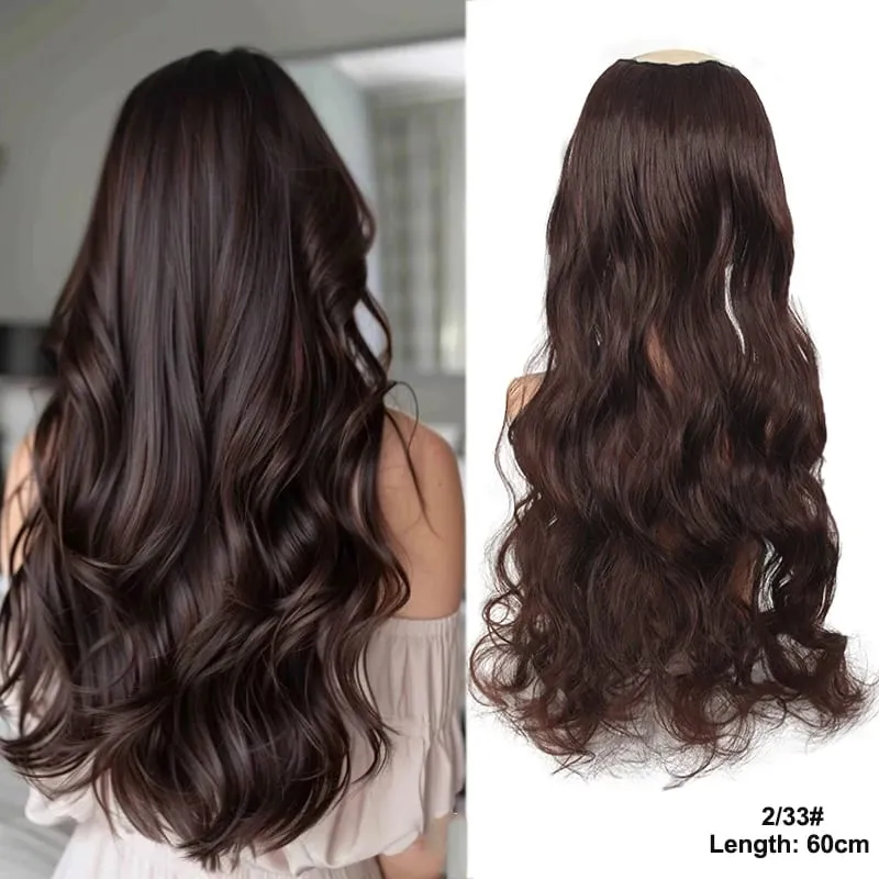 24 inch Long Wavy Hair Clip/Hair Extensions/Wigs/Women's Synthetic Wigs/Parties/Role-Playing/Different Events