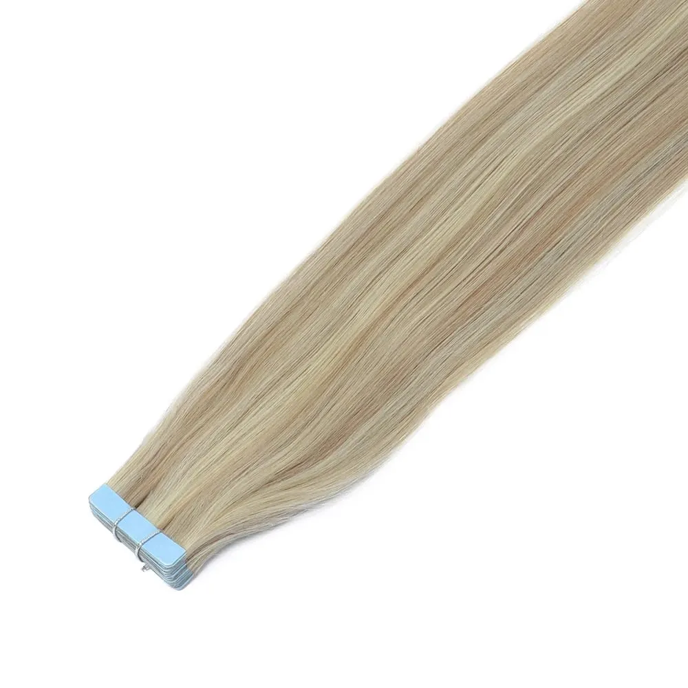 Seamless Tape in Extensions Human Hair Natural Tape in Hair Extensions Skin Weft PU Tape On Hair 20 PCS 12"-20" 50G/Pack