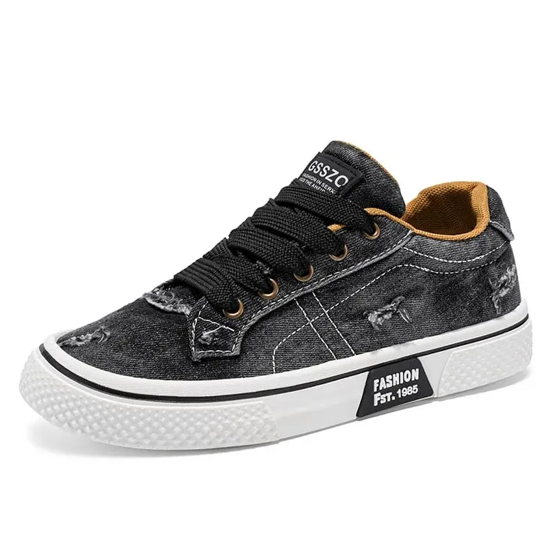 Summer Men's Canvas Footwear Comfortable Low Cut Sports and Leisure Board Shoes Durable Lightweight Single Shoes Sneaker 48Size