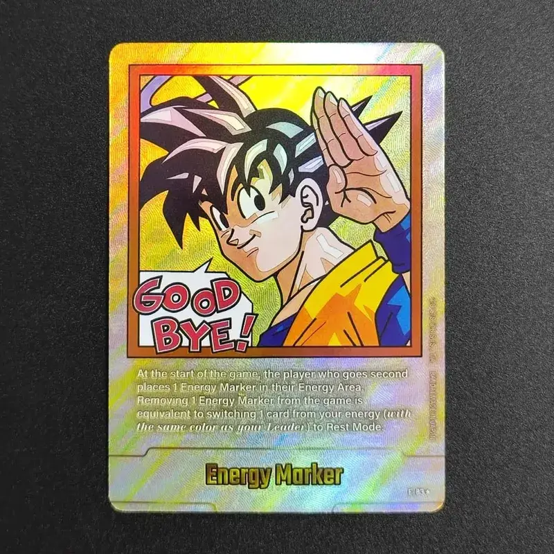 Self Made English Dragon Ball Super Fusion World Energy Markers Gold DBSFW_EM Son Goku Game Collection Flash Card Toy