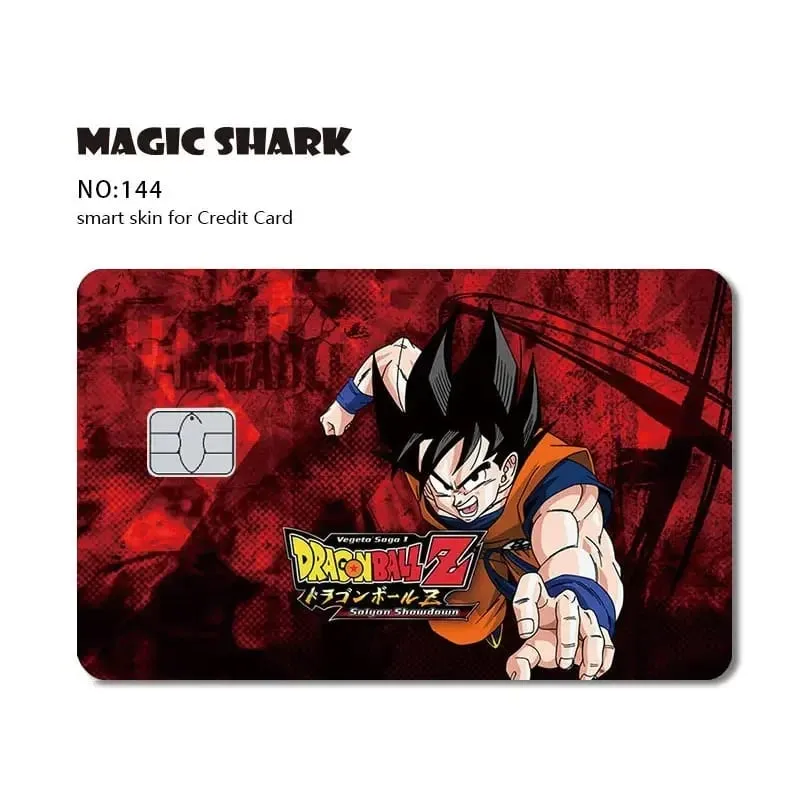 2026 Bagong Goku Frieza Anime Waterproof Skin Cover Skin Sticker para sa Credit Bank Debit Card na Walang Kupas