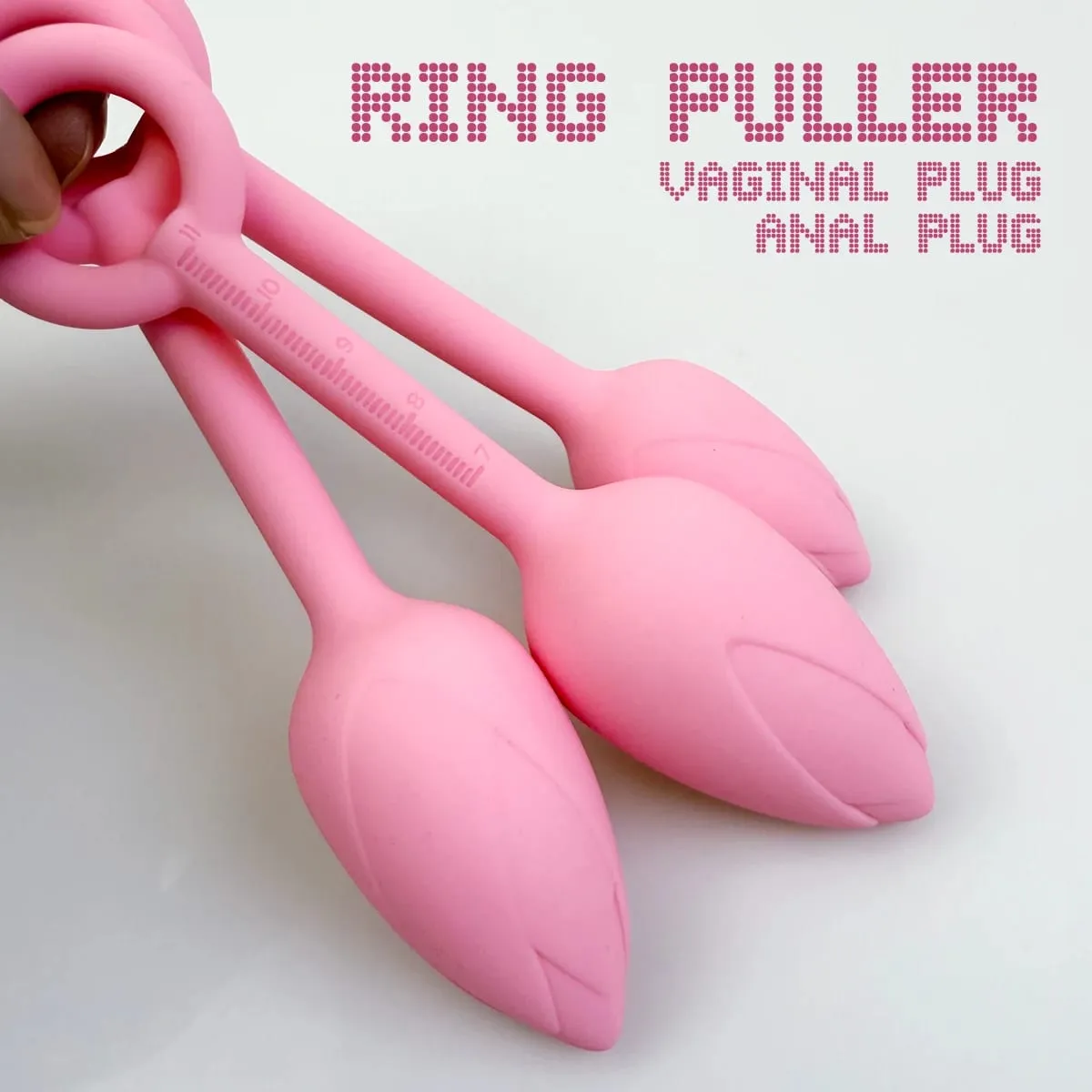Pull Ring Flower Bud Anal Plug Pink Butt Plug Silicone Vagina Ball Size Scale G-Spot Massage Soft Gel Plug for Anus Adult Sex To