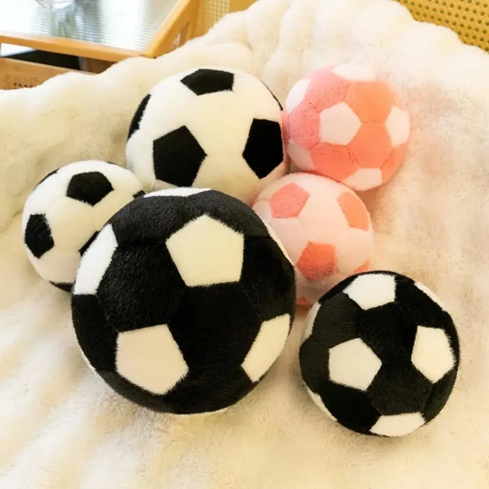 Ball Shape Soccer Ball Throw Pillow Soft Funny Football Throw Pillow Doll 13/20cm Ins Football Plush Toy Kid Girl Boy