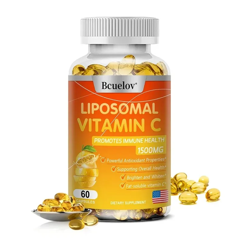 Liposomal Vitamin C - Promotes Collagen Production Supports Skin Immune Health Powerful Antioxidant Energy Supplement