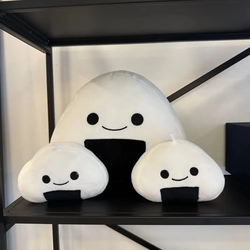 10/30cm White Sushi Plush Pillow Stuffed Kawaii Humanoid Food Snack Cushion Back Head Support Plushie Decor Gift