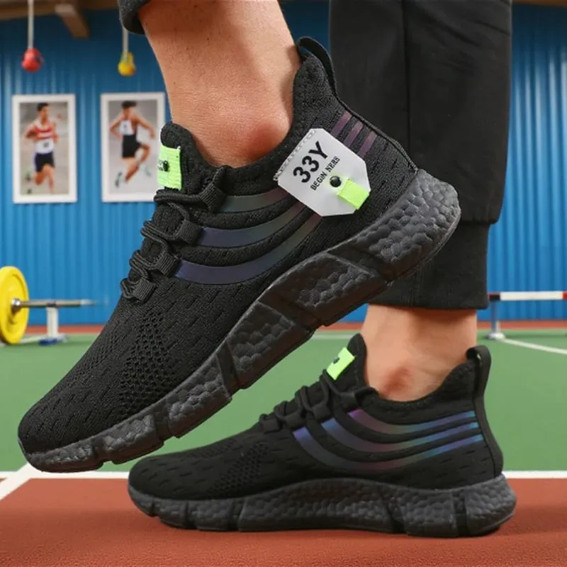 Heren Mesh Sneakers Lichtgewicht Comfortabele Zachte Ademende Loopschoenen Atletische Jogging Tenis Multi Gekleurde Wandelschoenen Heren