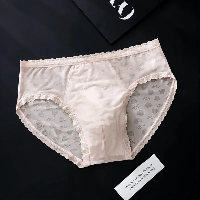 Lace men's underwear Ice Silk cuecas masculino sexys tøy men briefs AIR Bare Feel calzoncillos hombre No Trace cueca new lingeri