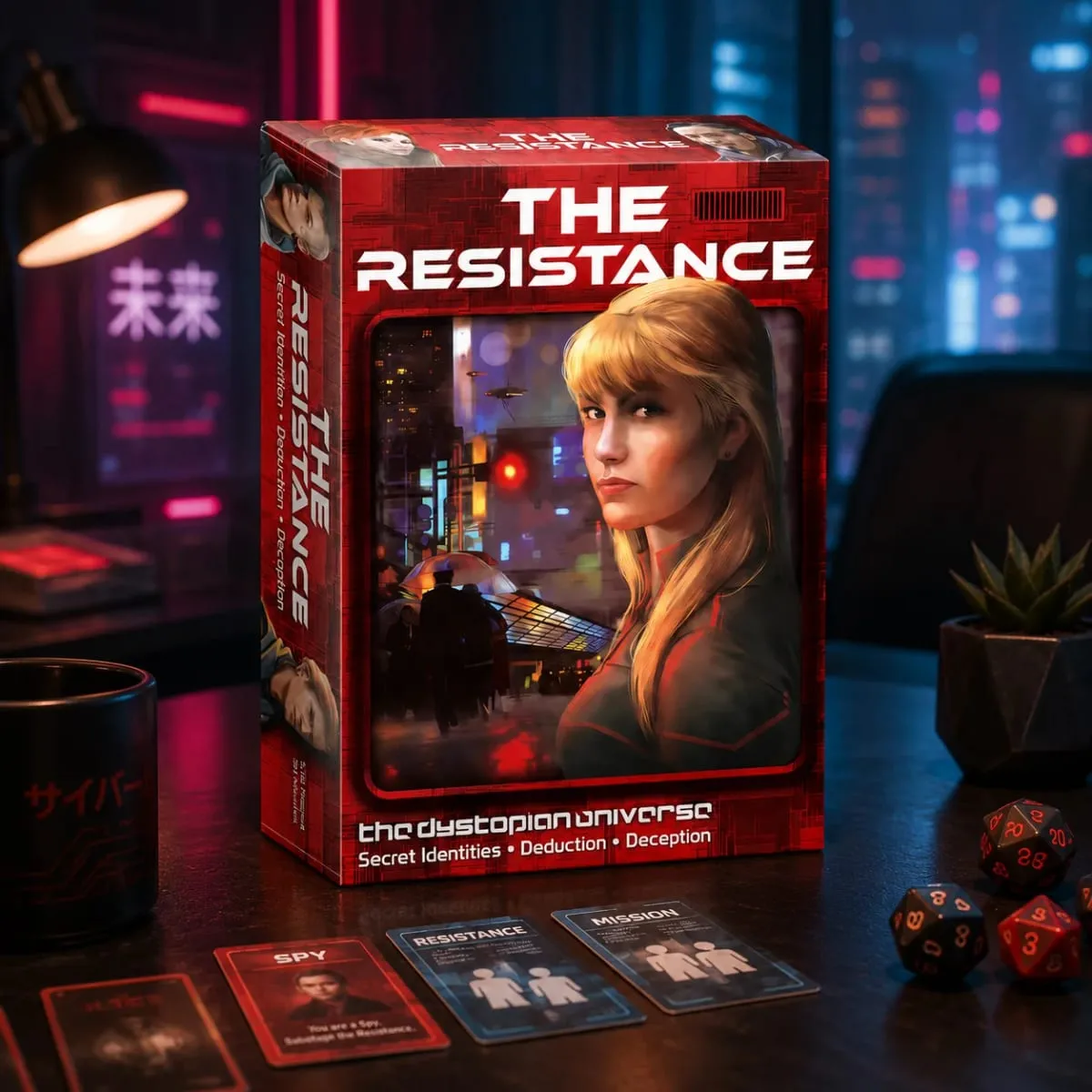 The Resistance Dystopian Social Deduction Card Game Secret Identity Strategy Party Teens Adults English Version