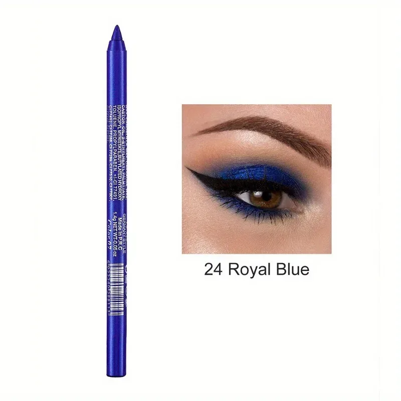 17 Colors Pearlescent Eyeliner Pencil Waterproof Long-lasting Colorful Matte Smooth High Pigment Eye Liner Shadow Pen Eye Makeup