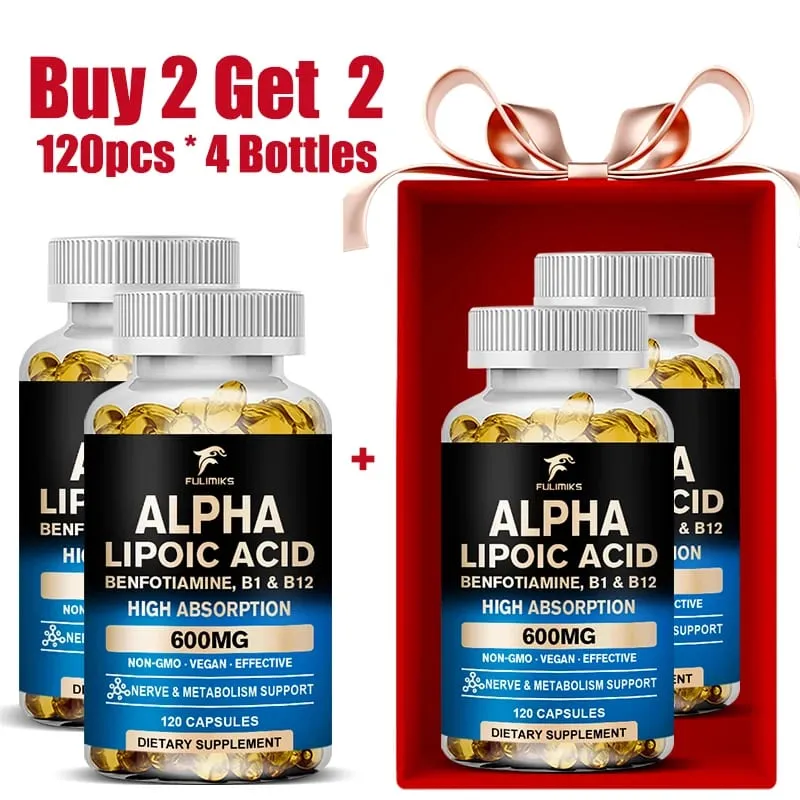 Premium Alpha Lipoic Capsules Help Promotemetabolism Protect The Skin Antioxidantingredient Prevent Continuous Hair Loss