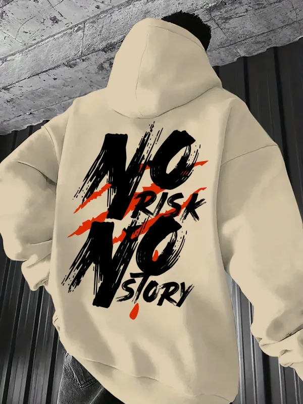 Men's and women's casual NO NO printed hooded kangaroo pocket hoodie perfect choice for autumn and winter seasons