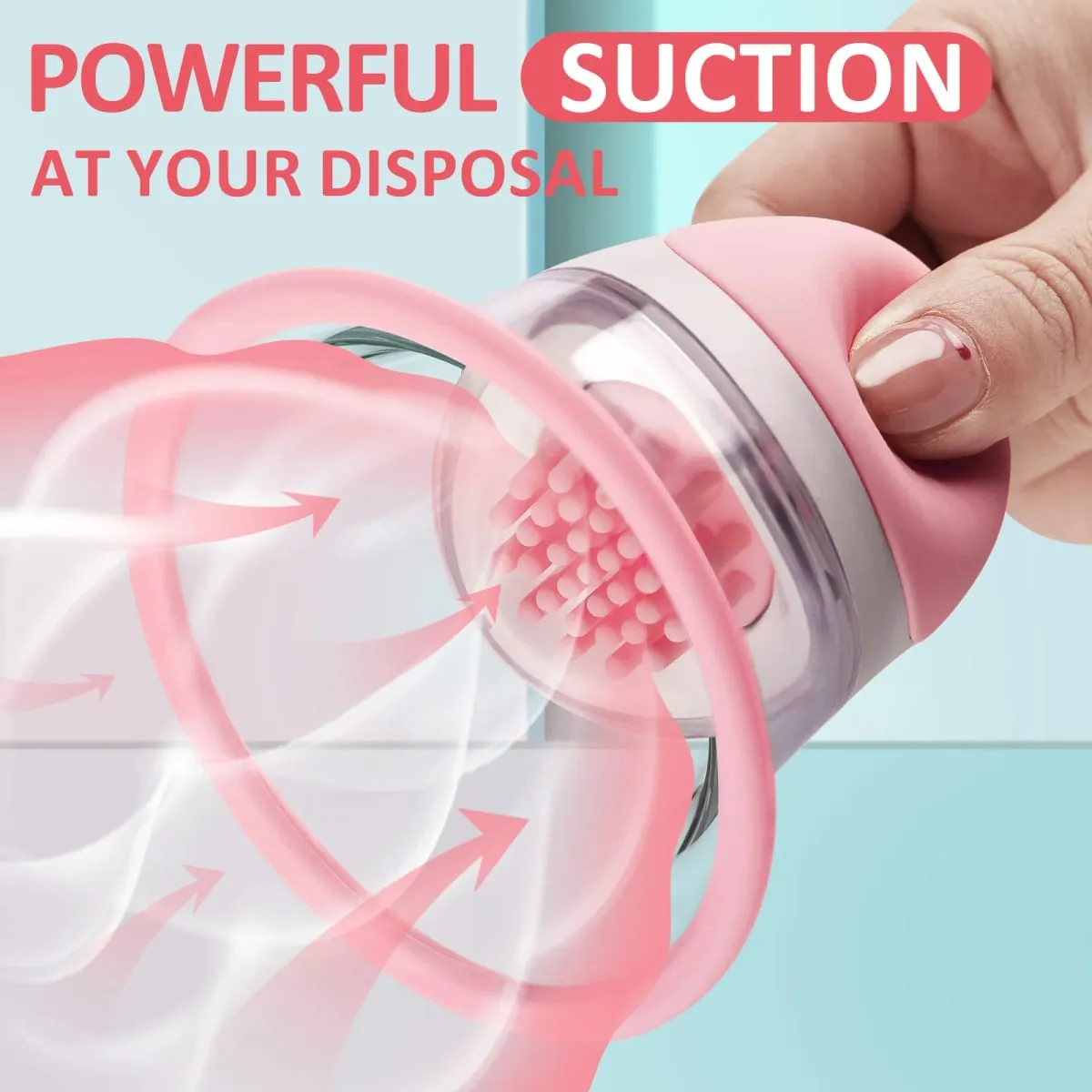 Portable Nipple Licking Sucking Vibrator Female Masturbation AV Breast Massager Rotating Adult Sex Toys for Women Nipple Sucker