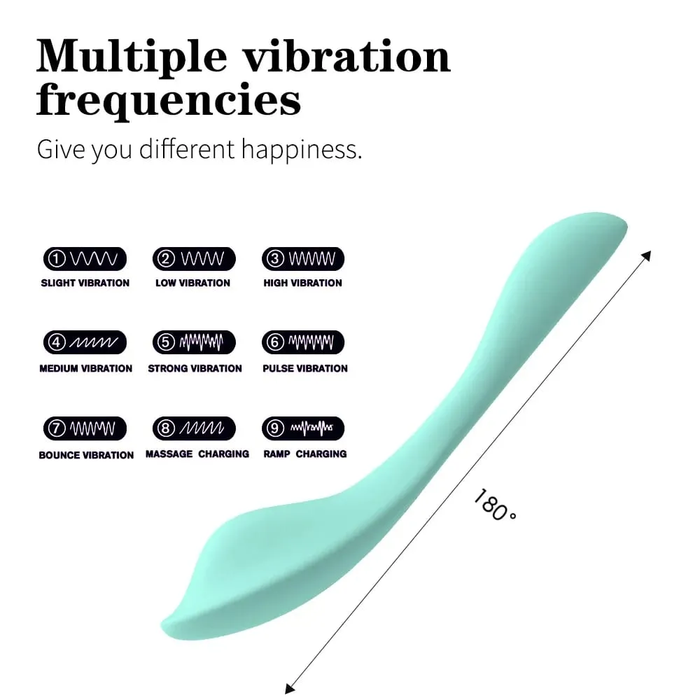 9 Speed U-Shape Wearable Vibrator Wireless Remote Dual Motors Clitoral & G Spot Stimulator Adult Sex Toy for Women