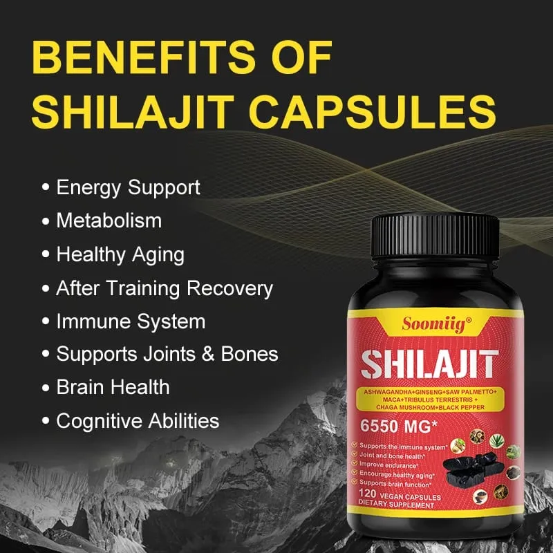 Original Shilajit Supplement - Supports for Muscle Strength & Immunity Enhance Men Performance Endurance for Adult