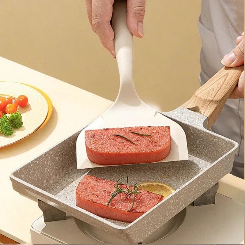 1pc Silicone Spatula Heat Resistant Spatula Household Food Grade Non-stick Kitchen Tool for Cooking Egg Fish Pancake CFQJ001