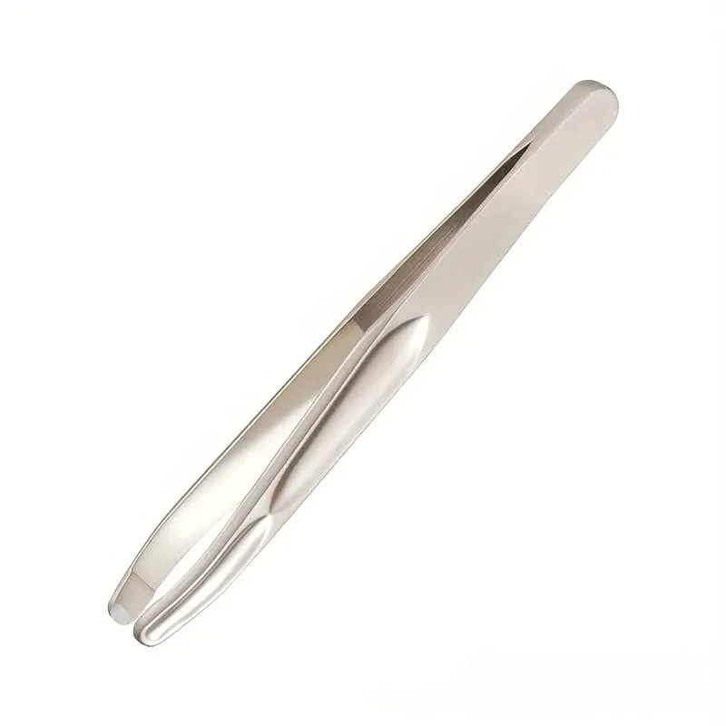 1pc Premium Round Head Tweezers for Eyebrow & Facial Hair Removal Seamless Clips Short Hair Precision Easy Combing for Eyebrows