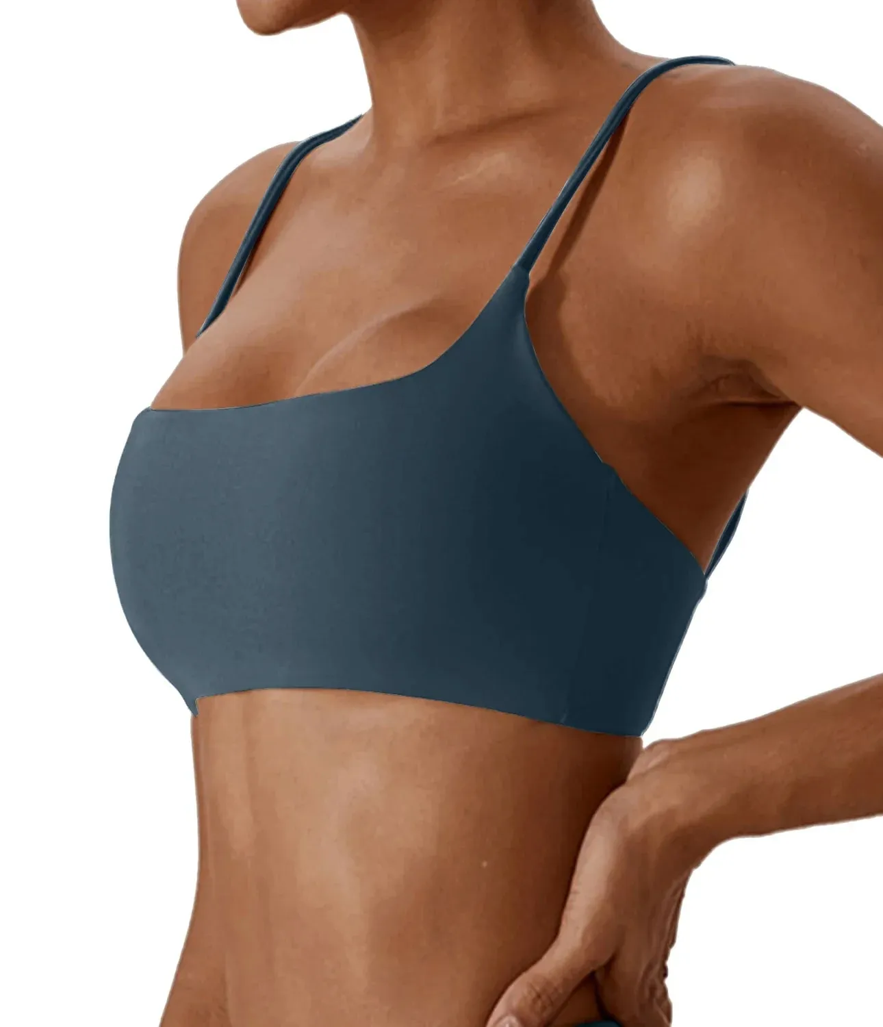 Super soft fabric back sports bra high-quality yoga clothes for women fitness running bra sexy knitted suspender