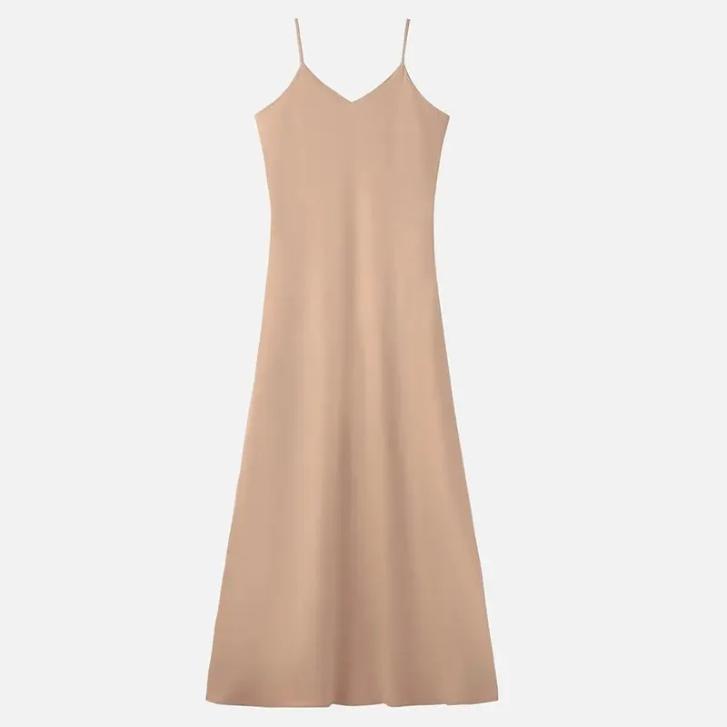 AS 2024 abbigliamento donna top avvolgenti chiusi a costine elasticizzati + abito in raso opaco Maxi set coordinati (spedizione in 1 giorno)
