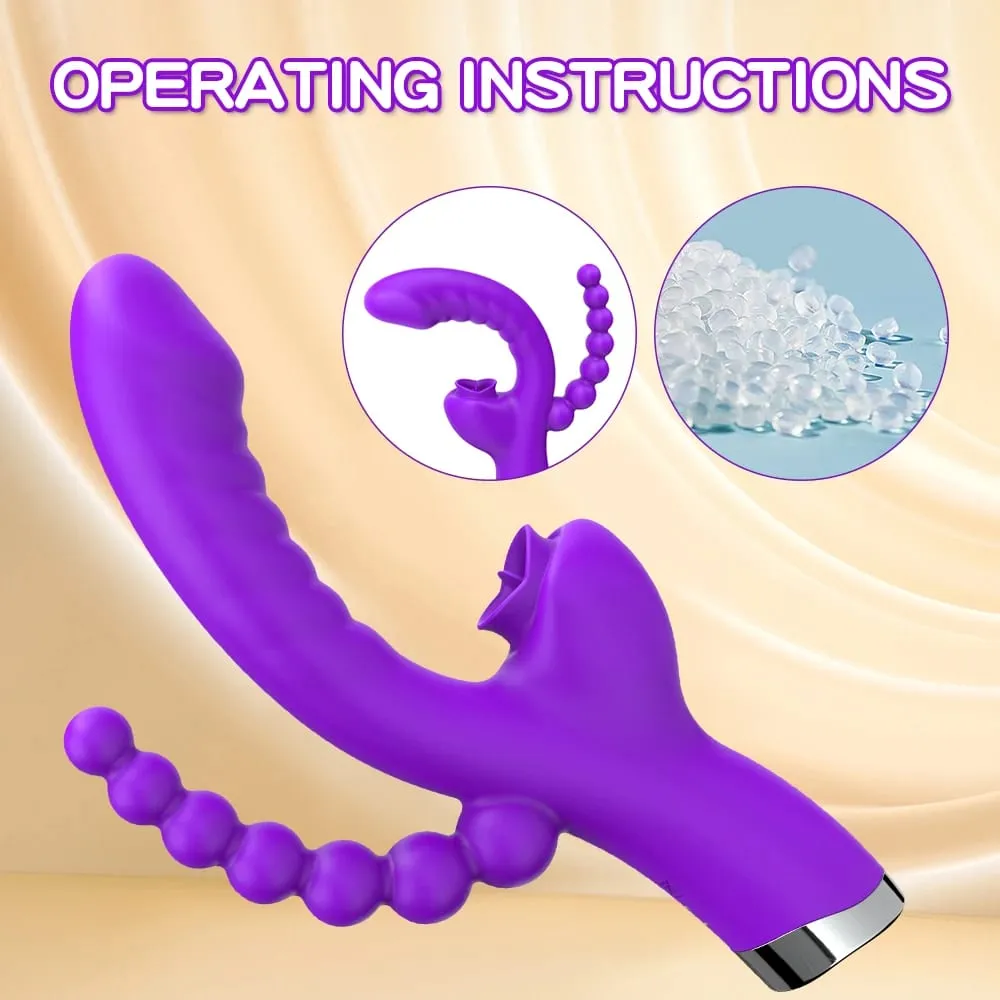 3 i 1 Tapping Flapper Vibrator Analsex Klitoris Klit Sucker Stimulator Sexlegetøj Kvinde Slikker Sutte Vibratorer Voksenvarer