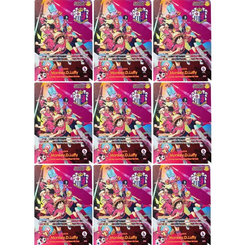 One Piece US College Basketball Luffy Promo Card Straw Hat Crew Anime Collectibles Replica High Quality Cards Foil Texture Card