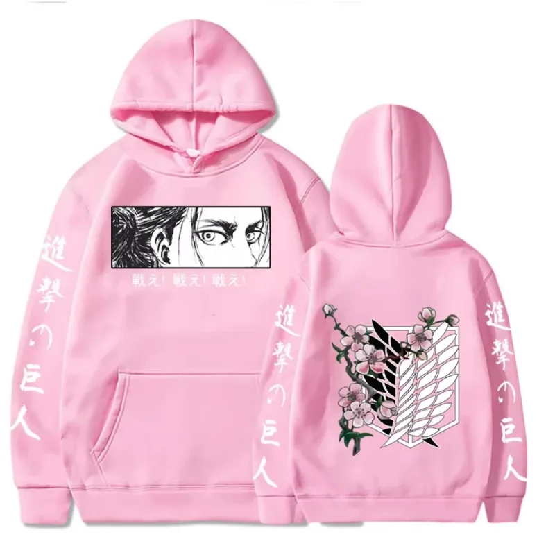 Nueva sudadera con capucha gigante de ataque Levi con capucha gráfica ropa para hombres y mujeres otoño cálida sudadera con capucha calle Top