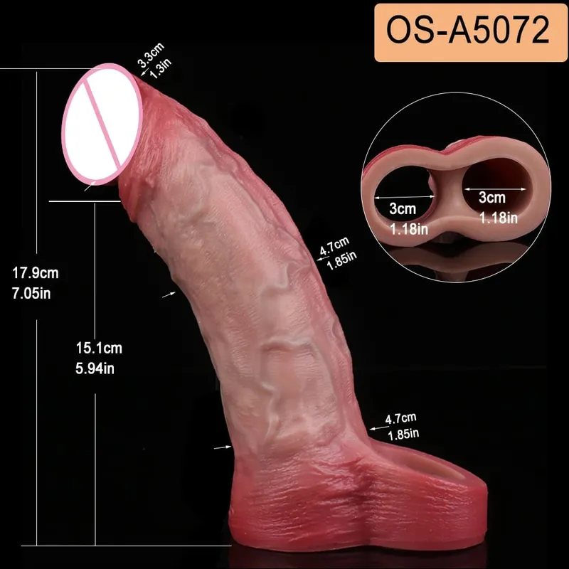 Đóng Đầu Thực Tế Dương Vật Tay Đồ Chơi Tình Dục Cho Nam Trì Hoãn Xuất Tinh Dick Mở Rộng Dành Cho Các Cặp Đôi Khoái Cảm Tình Dục Sexshop