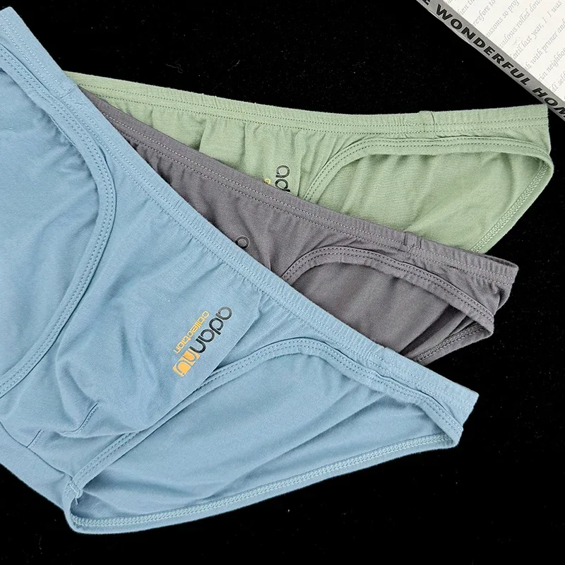 1/6Pcs Modal Sexy Mens Underwear Briefs Breathable Print Men's Panties Men Brief Bikini Underpants Sissy Large Crotch Man Trunks — image 4