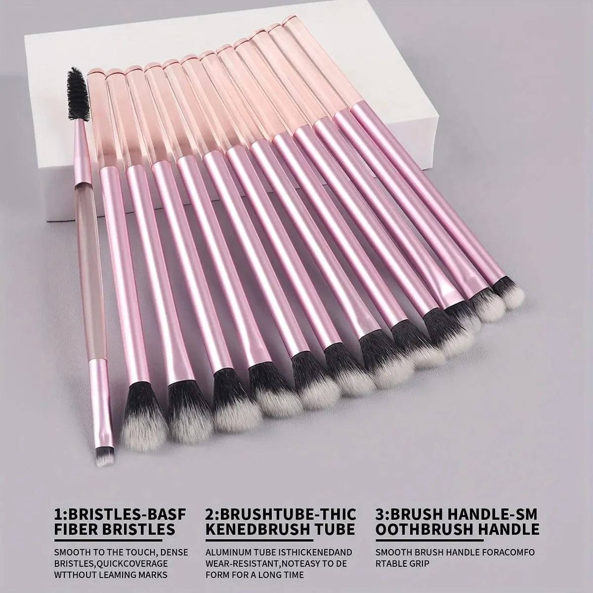 13pcs Professional Makeup Brush Set Soft Face & Eye Brushes for Foundation Concealer Eyeshadow Blending and Highlighting