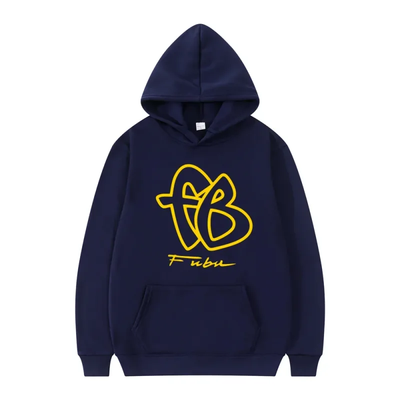 Autumn and Winter Fubu Fb Hoodie, High-quality Men's Hoodie, Fashionable Unisex Streetwear, Men's Casual Pullover