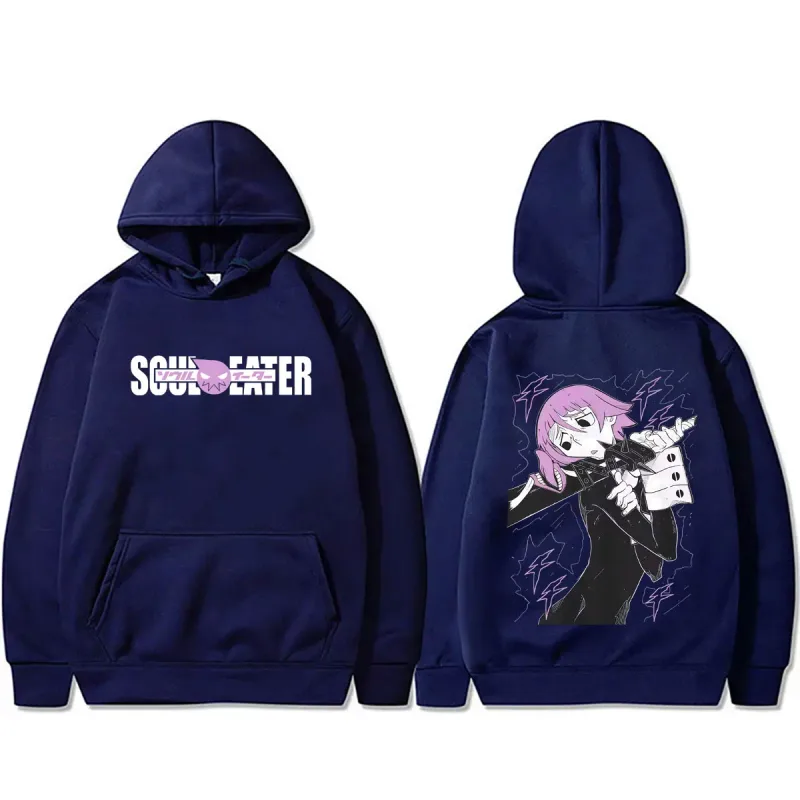 Hot Anime Soul Eater Crona Graphic Hoodie Men's Clothing Vintage Manga Streetwear Men Fashion Casual Oversized Pullover Hoodies — image 4