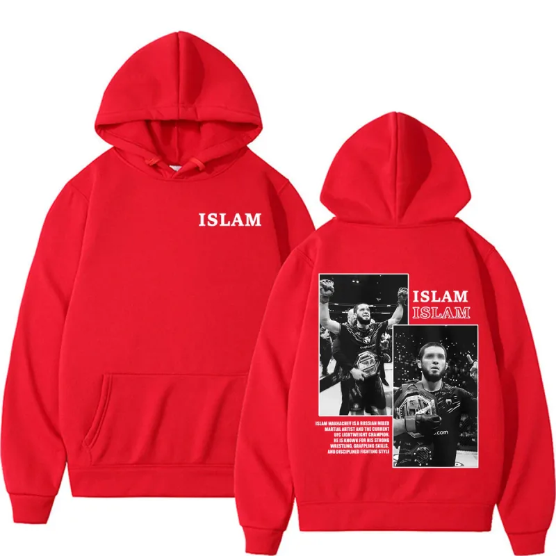 Dagestan Russian Islam Makhachev Cover Hoodie Men's Fashion Violence Aesthetic Sweatshirt Casual High Quality Hoodies Streetwear
