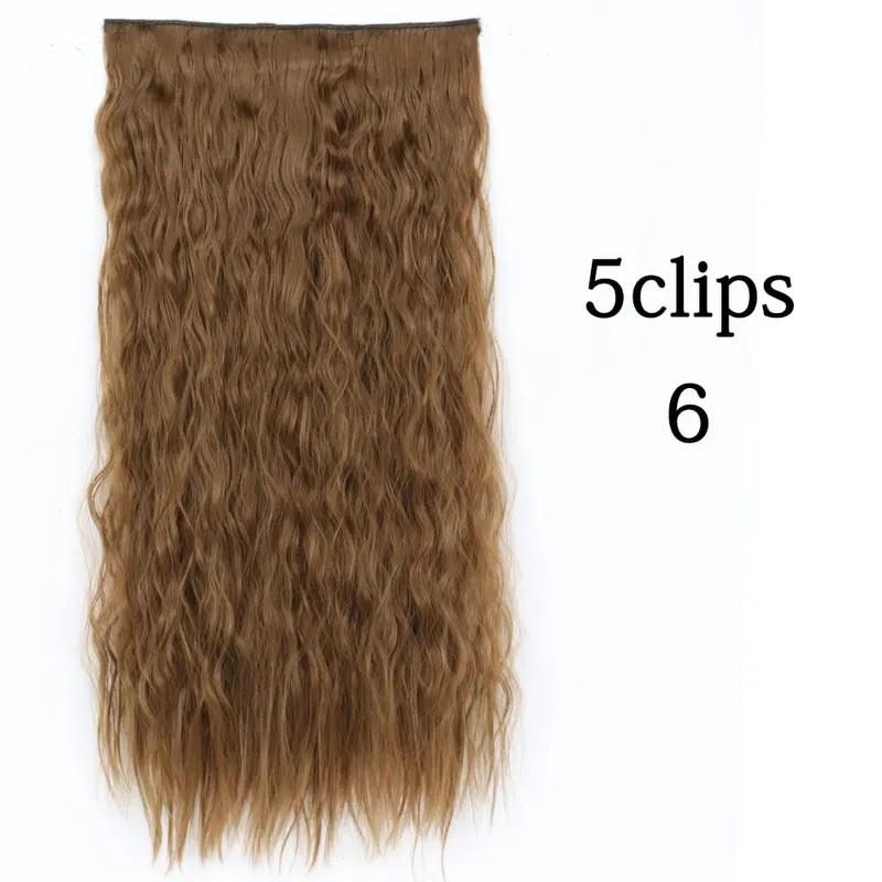 Tổng Hợp 22 32 Inch 5 Kẹp Tóc Chịu Nhiệt Giả Bộ Tóc Giả Dài Lượn Sóng Kiểu Tóc Kẹp Trong Tóc